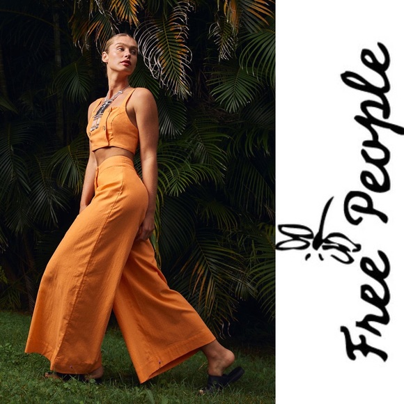 Free People Pants - Free People Coco Set in Papaya